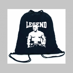 Tyson Legend - ľahké sťahovacie vrecko ( batôžtek / vak ) s čiernou šnúrkou, 100% bavlna 100 g/m2, rozmery cca. 37 x 41 cm